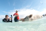 Mike Parz and the famous swimming pigs!